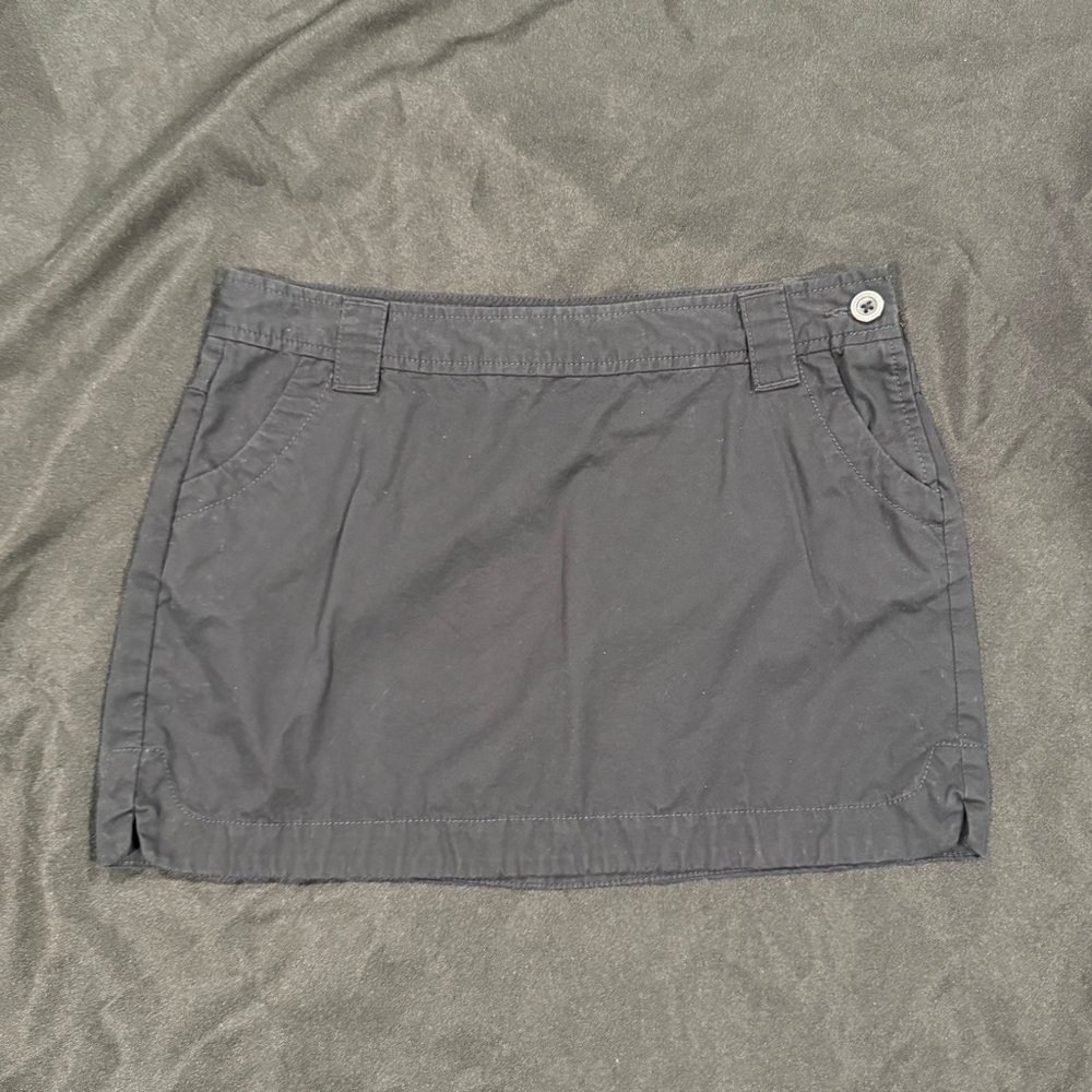 Old Navy Black Mini Skirt with Button Detail